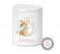 Preview: zuckersüßes Babylätzchen Hase Wunschname Name Geschenk Geburt Taufe Mitbringsel Geburtstag Lüttentüddel®